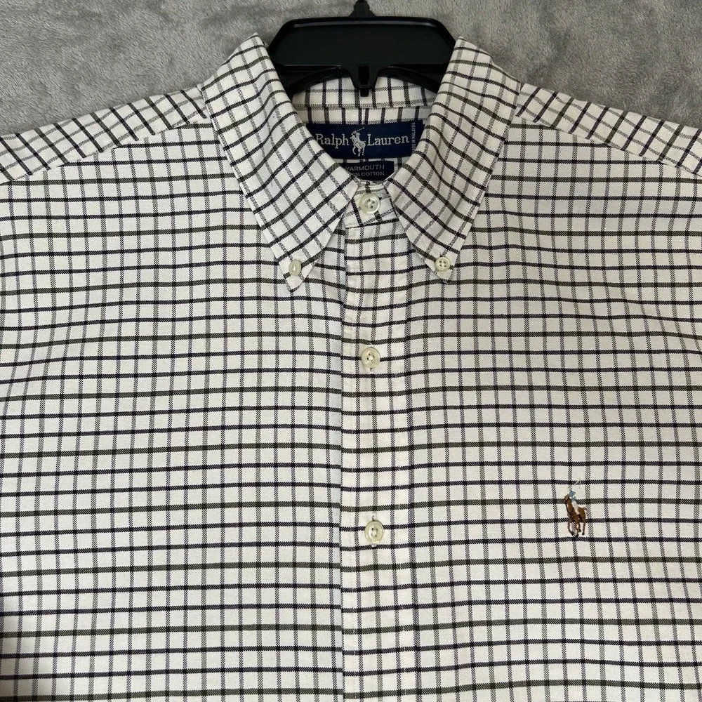 Polo Ralph Lauren‎ Yarmouth Long Sleeve Button Shirt Plaid Sz 16-33 Large *NICE*